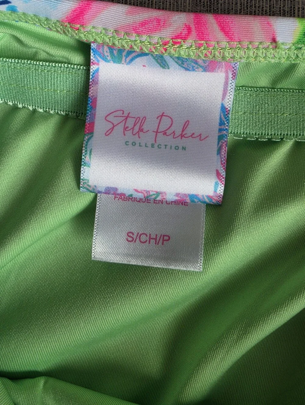 Stella Parker Floral Swim Tankini Top Size Small Multi Waterlily Pink Blue Green - Picture 4 of 9